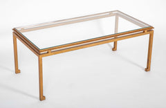 Roger Thibier (1926-2001) Attributed Glass Top Table