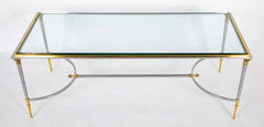 Metal Glass Top Coffee Table