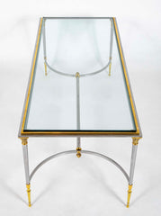 Metal Glass Top Coffee Table