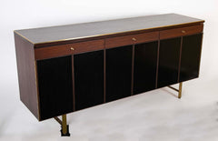 Paul McCobb for Calvin Furniture Three Drawer Mahogany Credenza