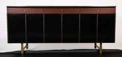 Paul McCobb for Calvin Furniture Three Drawer Mahogany Credenza