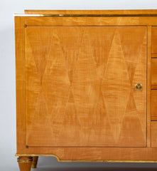 Sycamore Veneer Sideboard with Diamond Decor