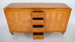 Sycamore Veneer Sideboard with Diamond Decor