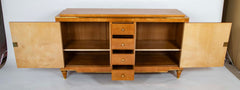 Sycamore Veneer Sideboard with Diamond Decor