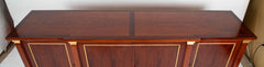 A French Mahogany & Speckled Mahogany Veneered  Sideboard by Maurice Rinck