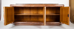 French Cerused Oak Three Door Architectural Sideboard