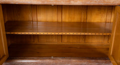 French Cerused Oak Three Door Architectural Sideboard