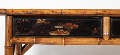 Late 19th Century English Bamboo and Japanned Lacquer Desk