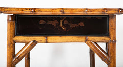 Late 19th Century English Bamboo and Japanned Lacquer Desk