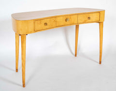 Mid-Century Italian Maple Veneered Desk Attributed to Paolo Buffa