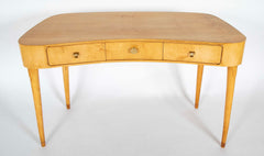 Mid-Century Italian Maple Veneered Desk Attributed to Paolo Buffa