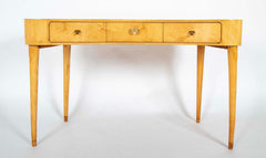 Mid-Century Italian Maple Veneered Desk Attributed to Paolo Buffa