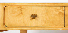 Mid-Century Italian Maple Veneered Desk Attributed to Paolo Buffa