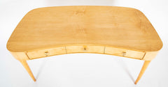 Mid-Century Italian Maple Veneered Desk Attributed to Paolo Buffa