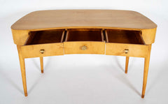 Mid-Century Italian Maple Veneered Desk Attributed to Paolo Buffa