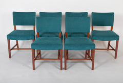 Set of Seven Danish Mid-Century Mahogany Dining Chairs