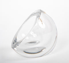 Two Spherical Glass Ashtrays by Baccarat  -  Priced Individually