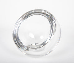 Two Spherical Glass Ashtrays by Baccarat  -  Priced Individually