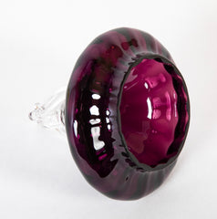 Steuben Amethyst Glass Covered Jar by Fredrick Carder