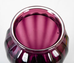 Steuben Amethyst Glass Covered Jar by Fredrick Carder