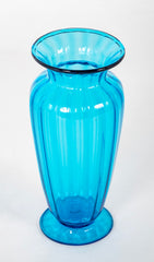 Steuben Art Glass Celeste Blue Vase