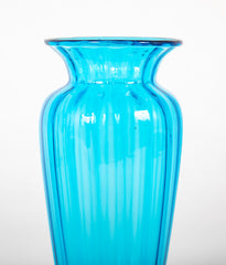 Steuben Art Glass Celeste Blue Vase