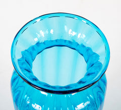 Steuben Art Glass Celeste Blue Vase