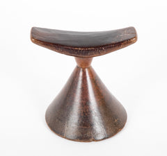 African Carved Wood Headrest