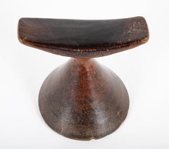 African Carved Wood Headrest