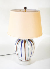 Multicolored Japanese Shigaraki Vase now a Lamp