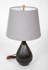 A Pair of Just Andersen Patinated "Disko" Metal Table Lamps