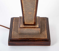 Shagreen Column Table Lamp