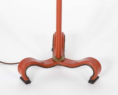 Metal Tripod Floor Lamp Attributed to Jacques Adnet