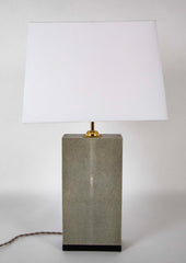 Pair of Shagreen Lamps