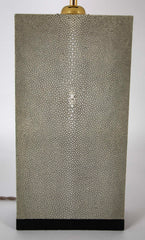 Pair of Shagreen Lamps