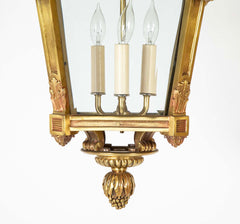 French Louis XVI Style Solid Bronze Lantern