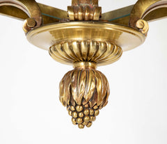 French Louis XVI Style Solid Bronze Lantern