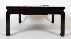 Fernand Dresse Lacquered Resin Coffee Table with Agate