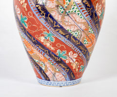 Pair of Baluster Form Imari Jars