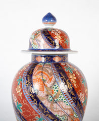 Pair of Baluster Form Imari Jars