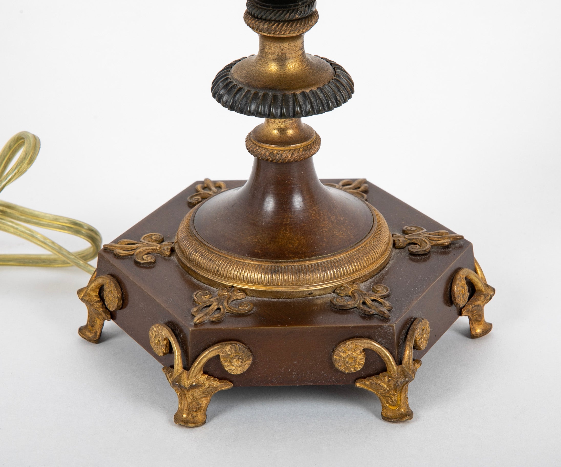 Regency Style Brass Hurricane Lamp, Large Scale at 1stDibs