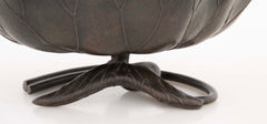 Patinated Bronze Lotus Leaf Bowl