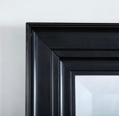 Pair of Ebonized Frame Mirrors