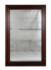 19th Century French Molded and Patinated Oak Framed Mirror