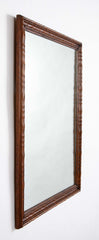 19th Century French Guilloche Wood Framed Mirror