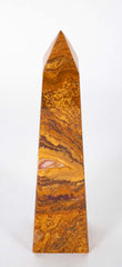 Modern Obelisk Made of Gold/Brown Marble