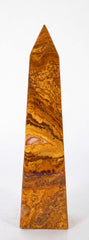 Modern Obelisk Made of Gold/Brown Marble