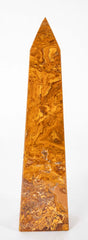 Modern Obelisk Made of Gold/Brown Marble