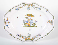 Moustiers Hand Painted Faience Platter