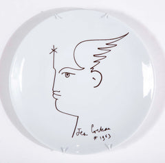 Set of Six Jean Cocteau Plates for by Limoges